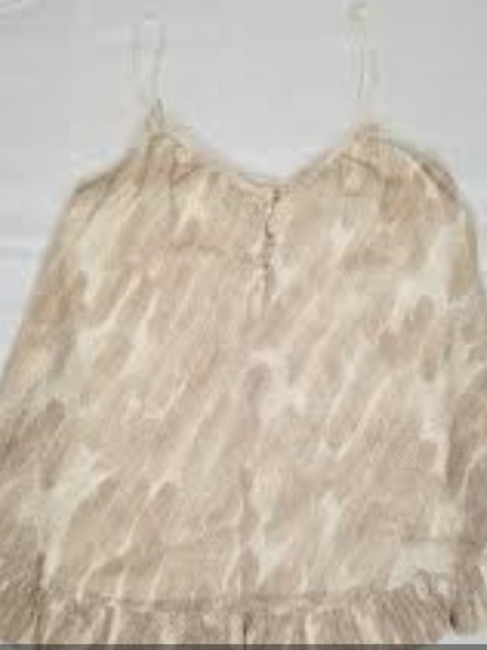 Vera Wang Champagne Satin Camisole with Delicate Straps
